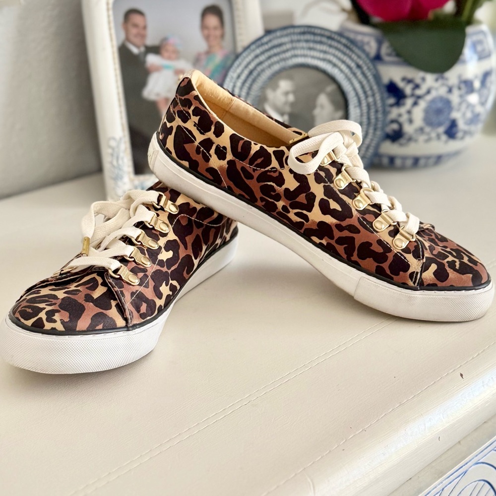 BOGO50 Lilly Pulitzer Hallie Leopard Print Women's Sneakers